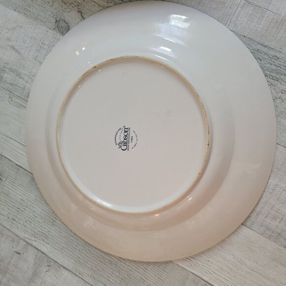 Gibson Everyday English Ivy 11" Ceramic Plates Set Of 2 - Picture 4 of 6
